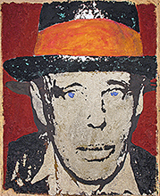 Joseph Beuys (Germany)

Fresco with mortar, pigments 
on wooden panel.
Cm. 160 x 130 x 5 

Joseph Beuys  was a German Fluxus, happening and performance artist as well as a sculptor, installation artist, graphic artist, art theorist and pedagogue of art.
His extensive work is grounded in concepts of humanism, social philosophy and anthroposophy. It culminates in his extended definition of art and the idea of social sculpture as a gesamtkunstwerk, for which he claimed a creative, participatory role in shaping society and politics. His career was characterized by passionate, even acrimonious public debate. He is now regarded as one of the most influential artists of the second half of the 20th century.
 

