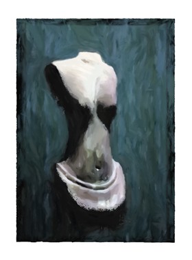 FEMALE TORSO 07
Hand made paper cm. 76x56 print cm 56x66 Edition of 6
