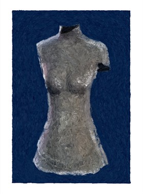 FEMALE TORSO 05 
Hand made paper cm. 76x56 print cm 56x66 Edition of 6